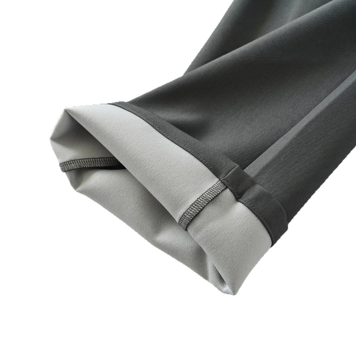 Women's Gray Black High Rise Straight Leg Suit Pants Casual Office Slimming Drapey Trousers