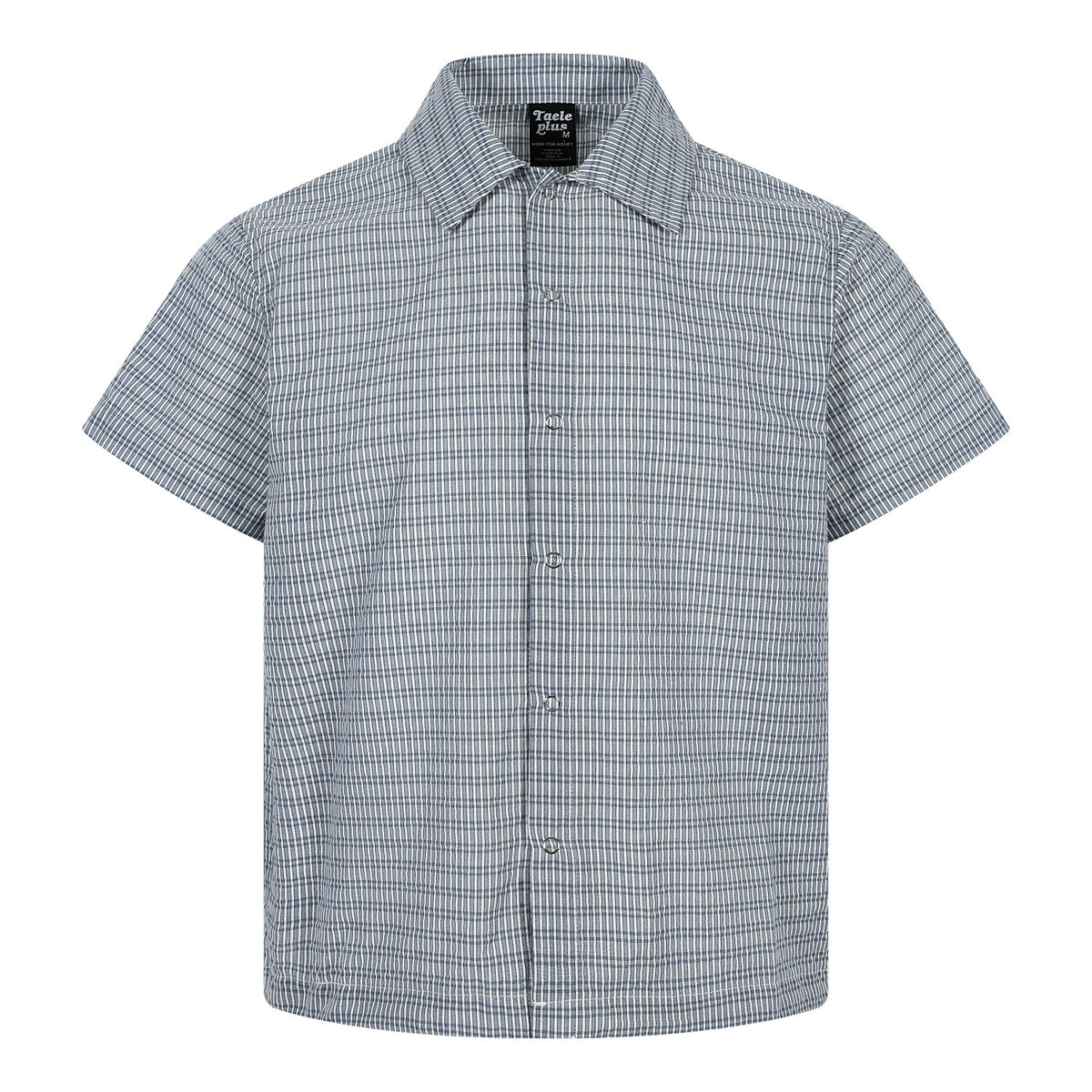 Drawstring loose men's and women's short sleeved shirts