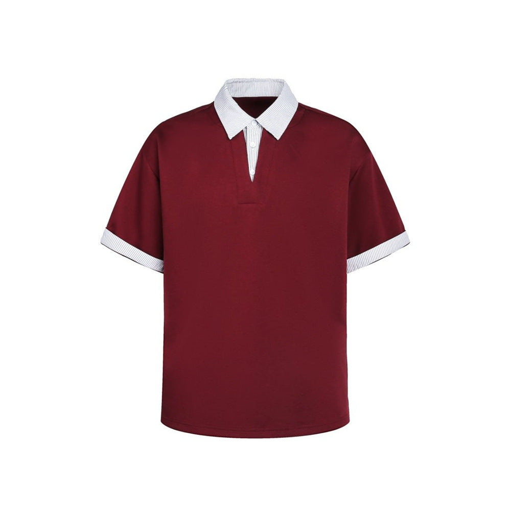 Fake two polo shirts