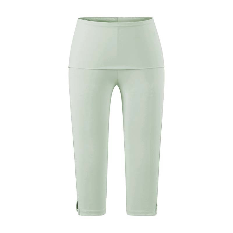 Women's Shorts Stretchy Slim Fit Capri Leggings with Side Slit Casual Bum Lifter Workout Pants