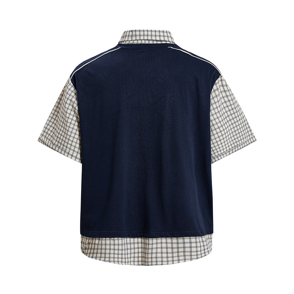 Fake two polo shirts