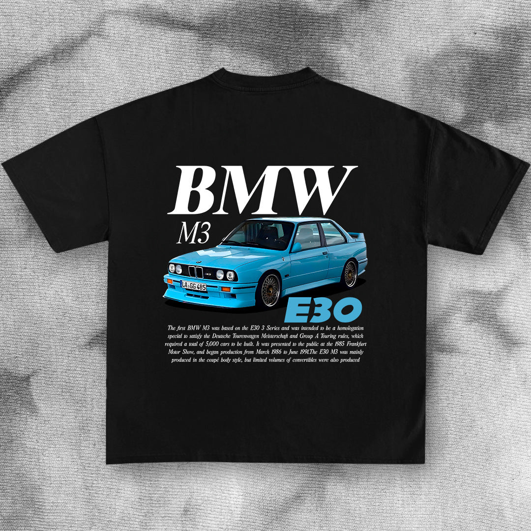 BMW M3 E30 Car T Shirt Men Mens Clothing Sexmachine Tentac O