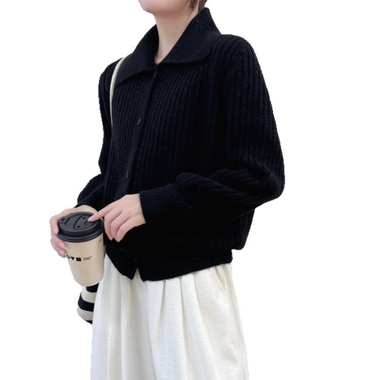 Women's Long Sleeved Cardigan Sweater