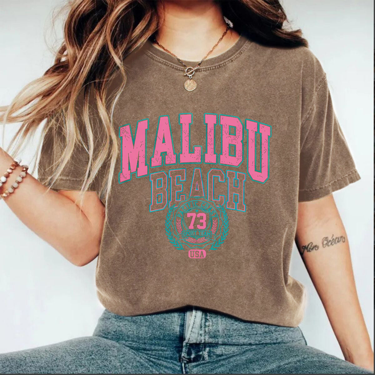 Make vintage T-shirts with printed designs