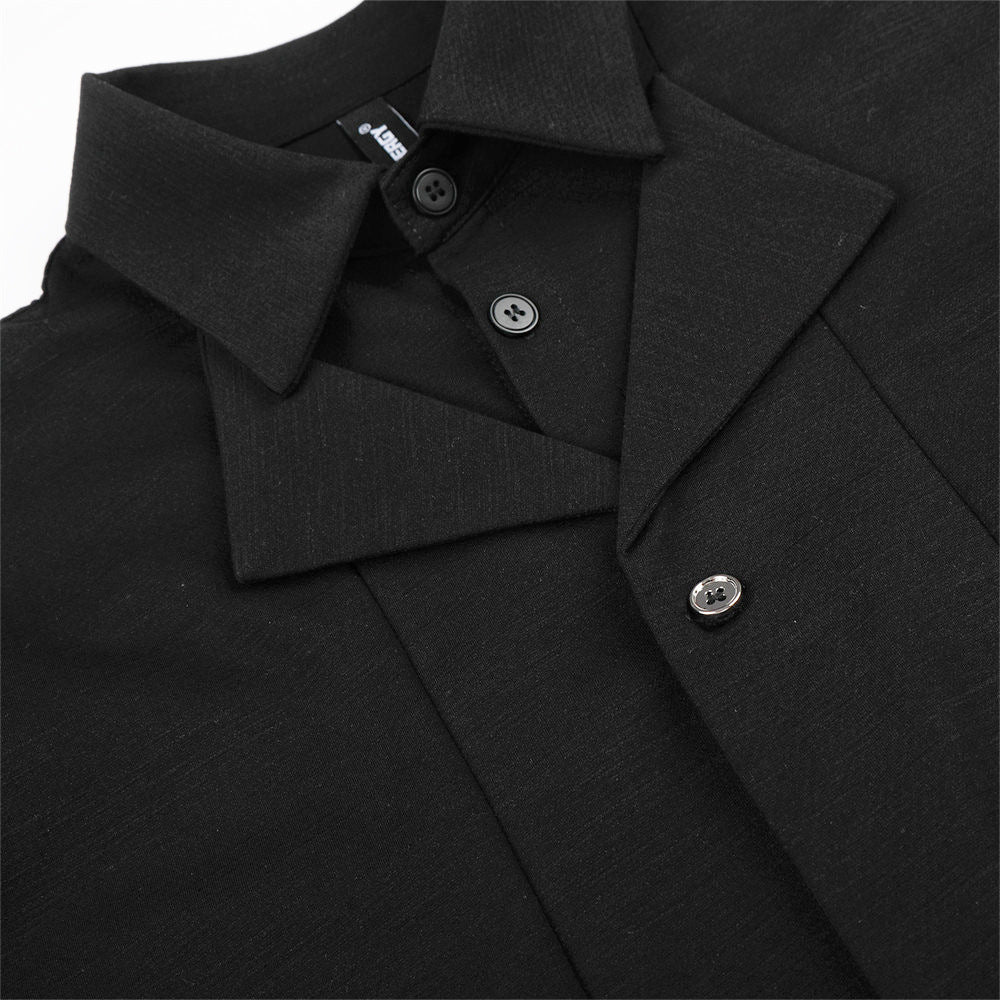 Fake two short sleeved shirts