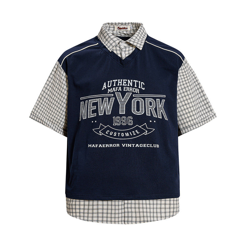 Fake two polo shirts