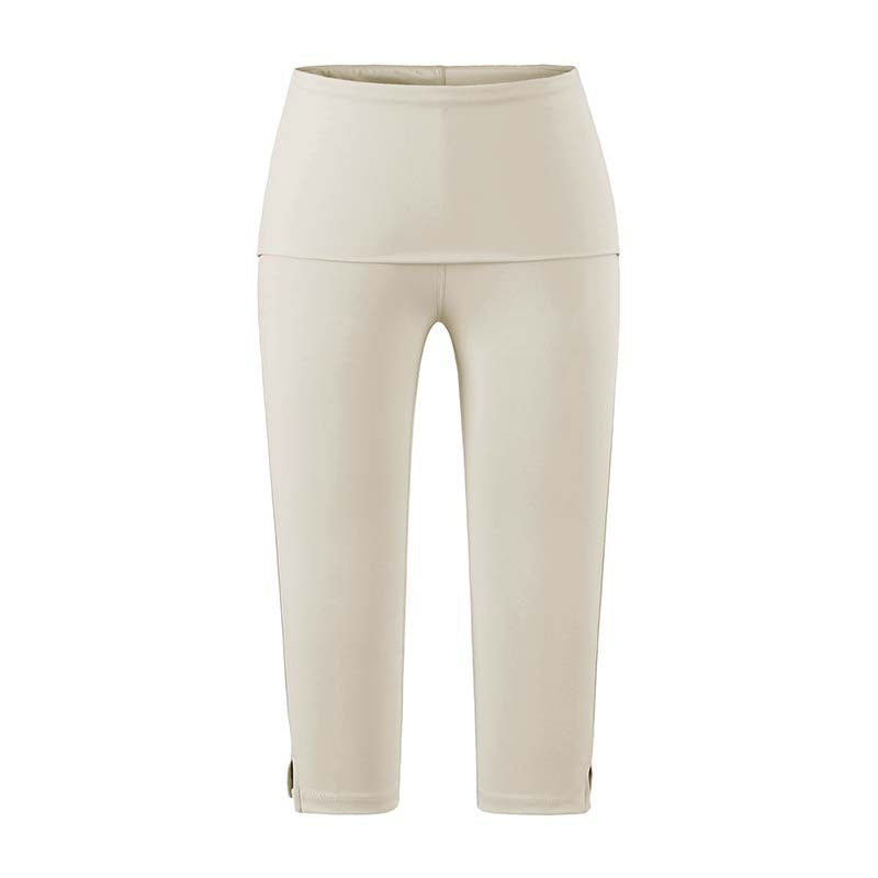 Women's Shorts Stretchy Slim Fit Capri Leggings with Side Slit Casual Bum Lifter Workout Pants