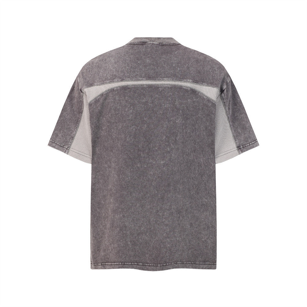 Make vintage washed short sleeved T-shirts