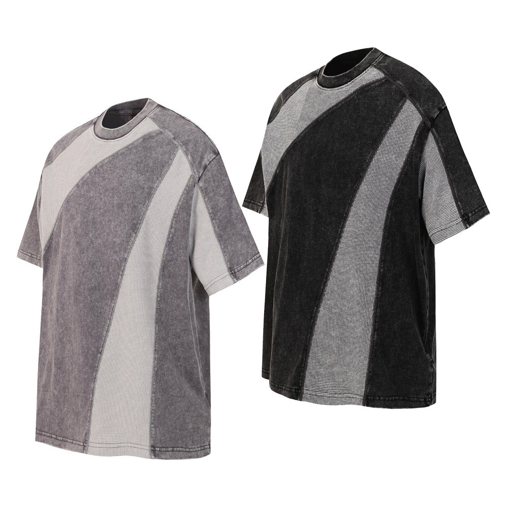 Make vintage washed short sleeved T-shirts
