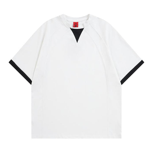 Fake two short sleeved T-shirts