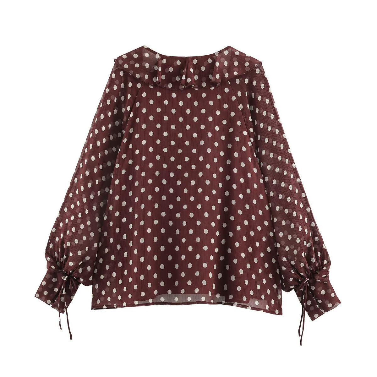 Wave dot layered decorative shirt