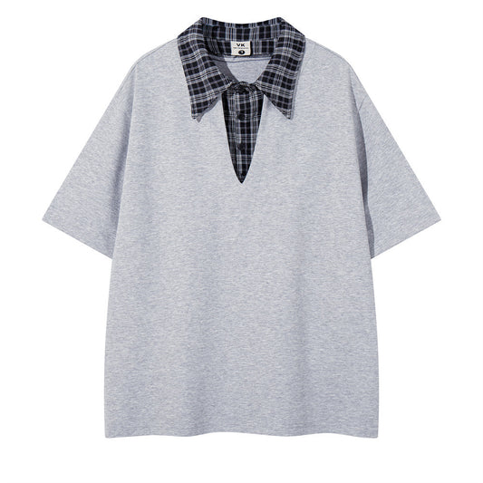 Fake two polo shirts