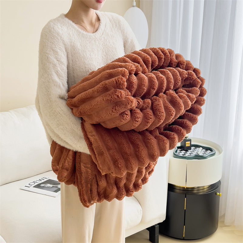 Rabbit plush blanket - Perfect for Fall/Winter/Spring Season - Great Gift Idea!