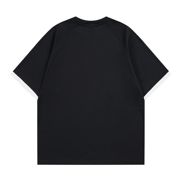 Fake two short sleeved T-shirts