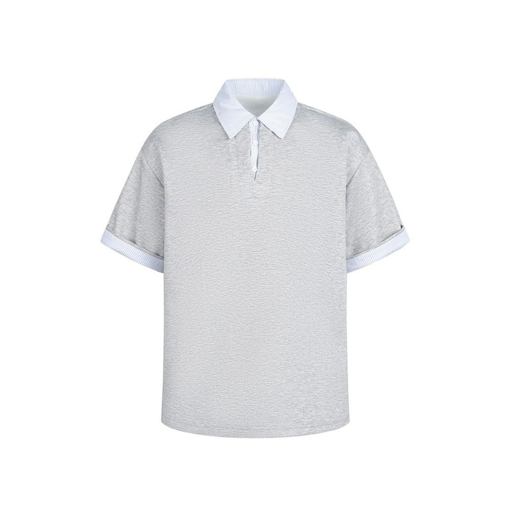 Fake two polo shirts
