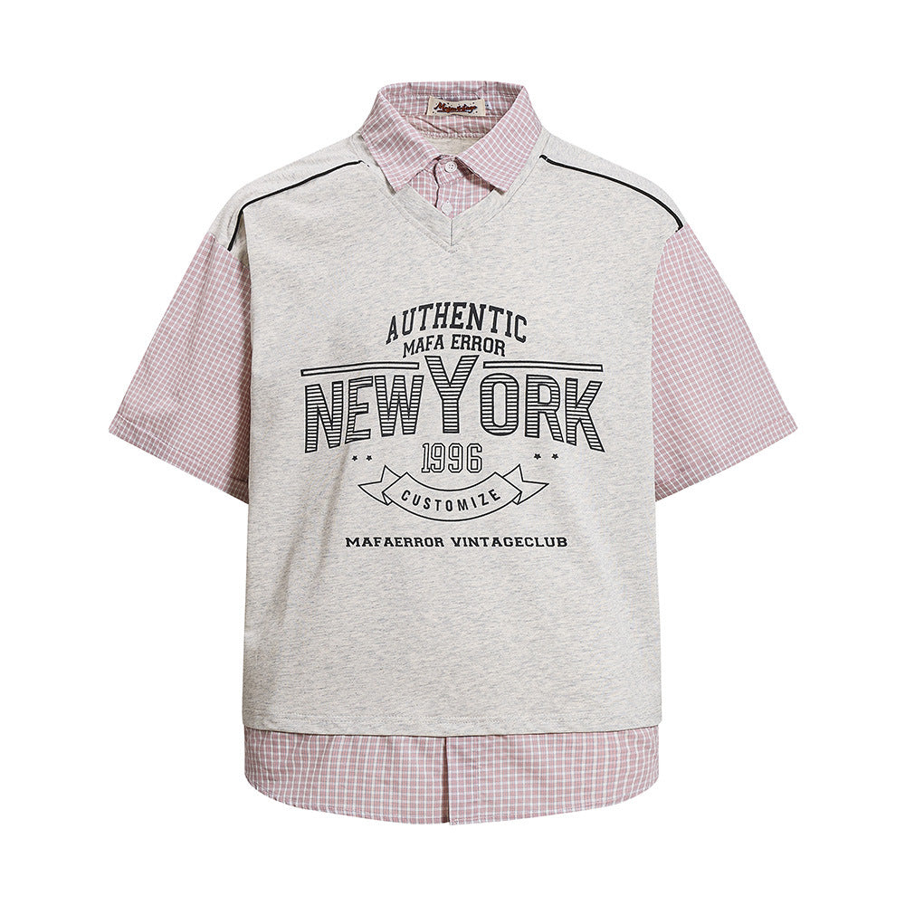 Fake two polo shirts