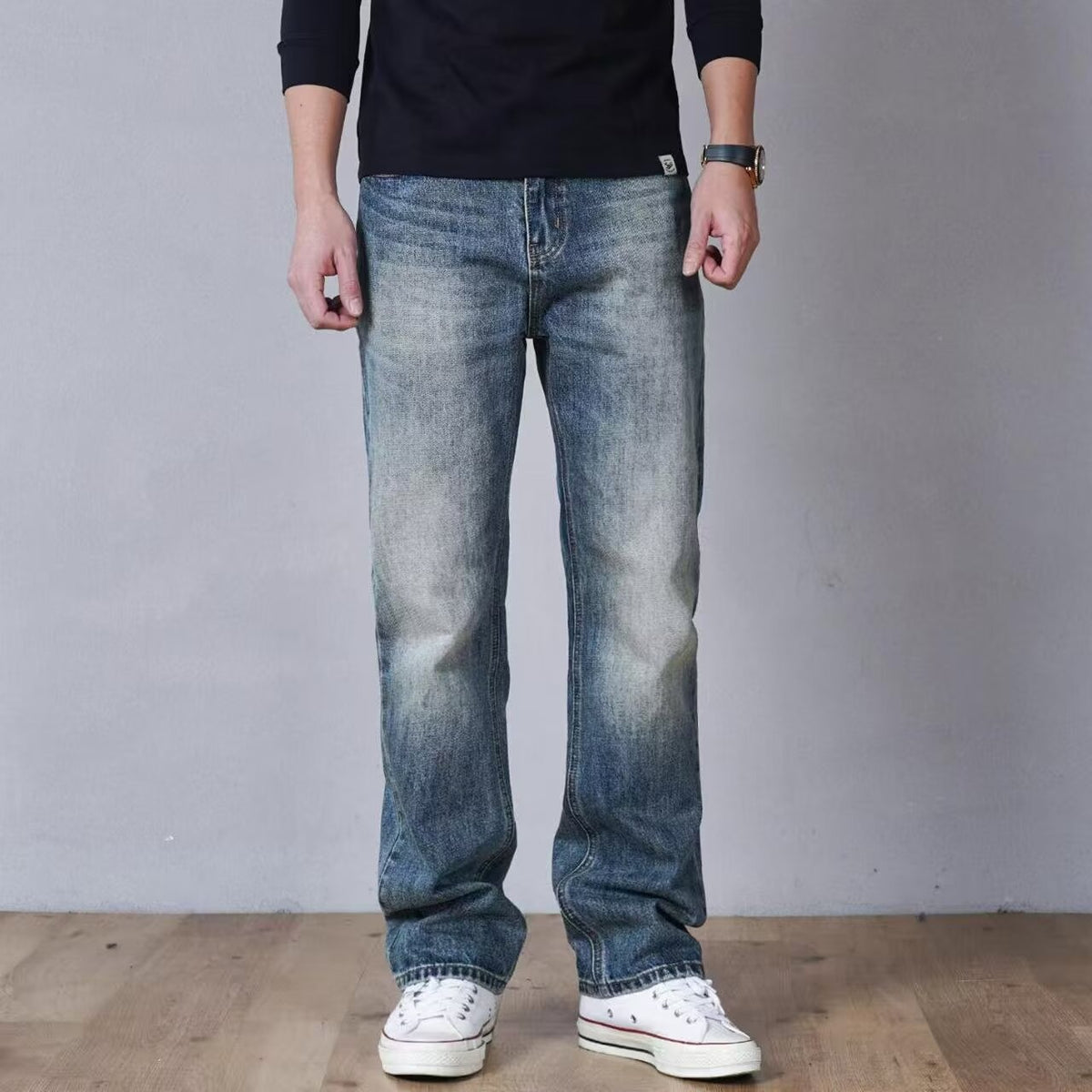 Clean Fit Casual Straight Leg Men's Jeans
