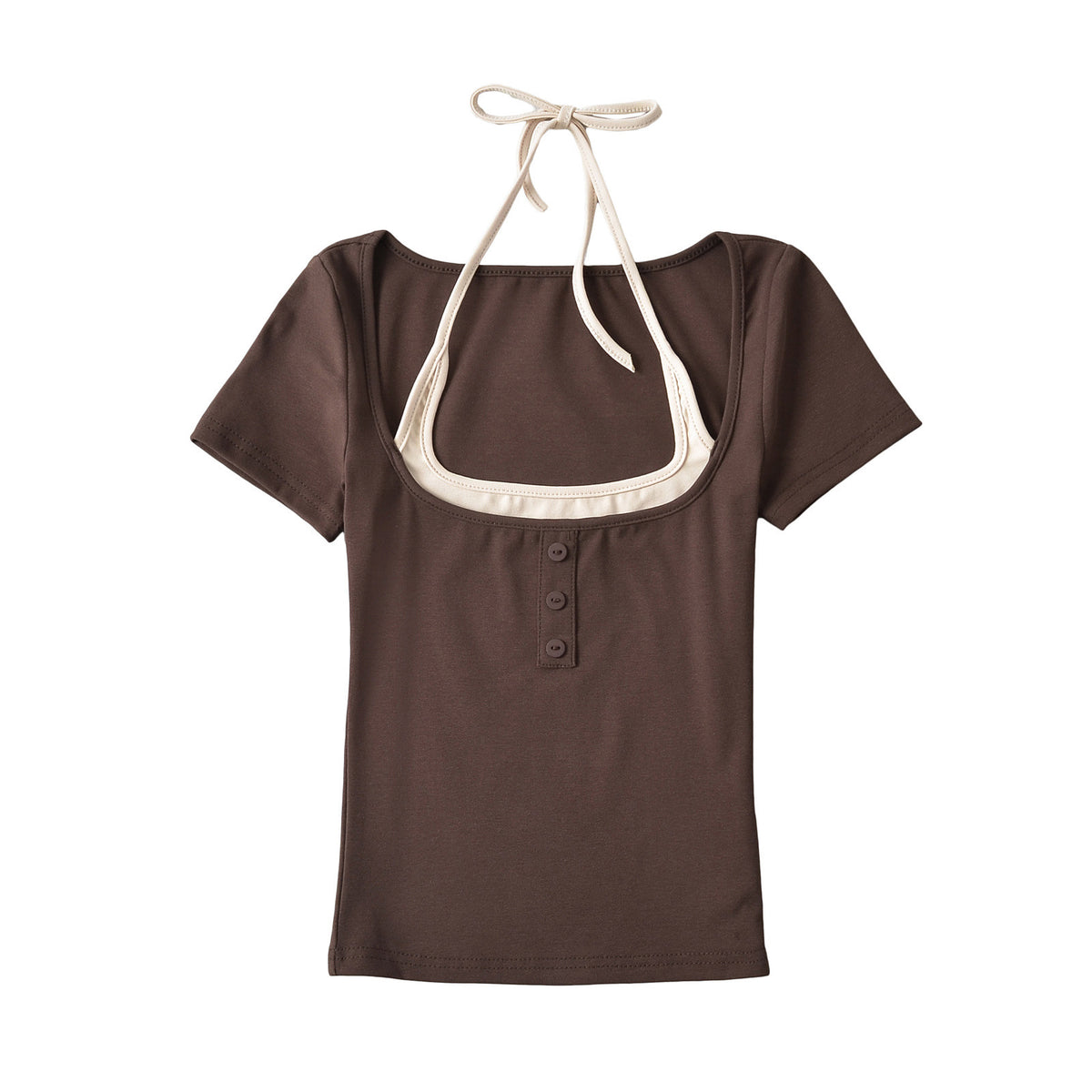 Double Shirt Short Sleeved Shirts - Women's