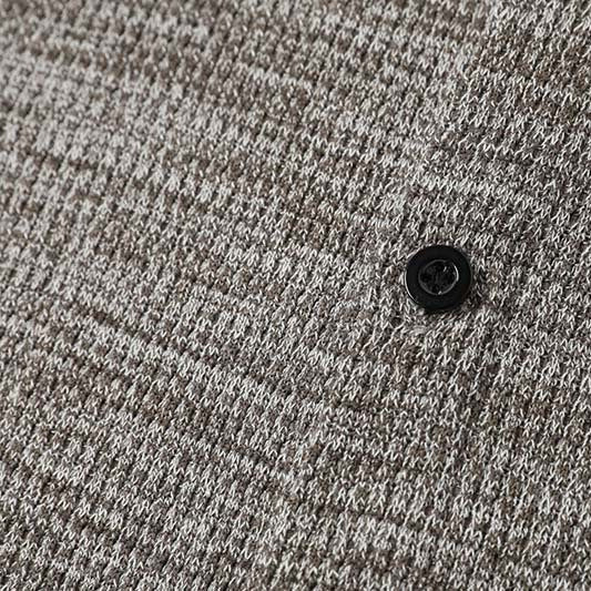 Checkered splicing fake two short sleeved shirts