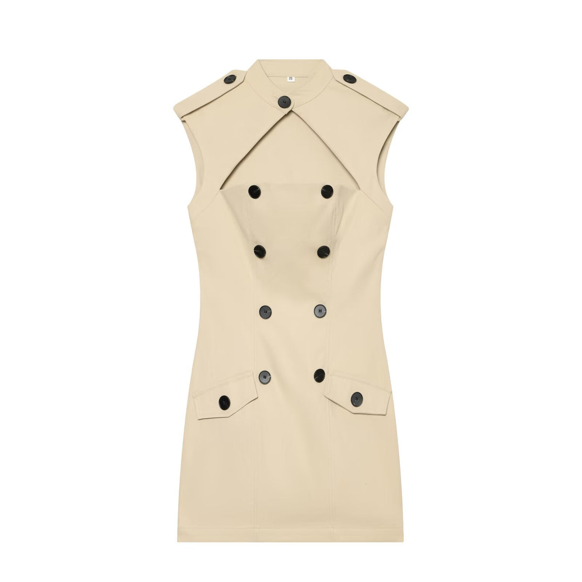 Split sleeveless dress