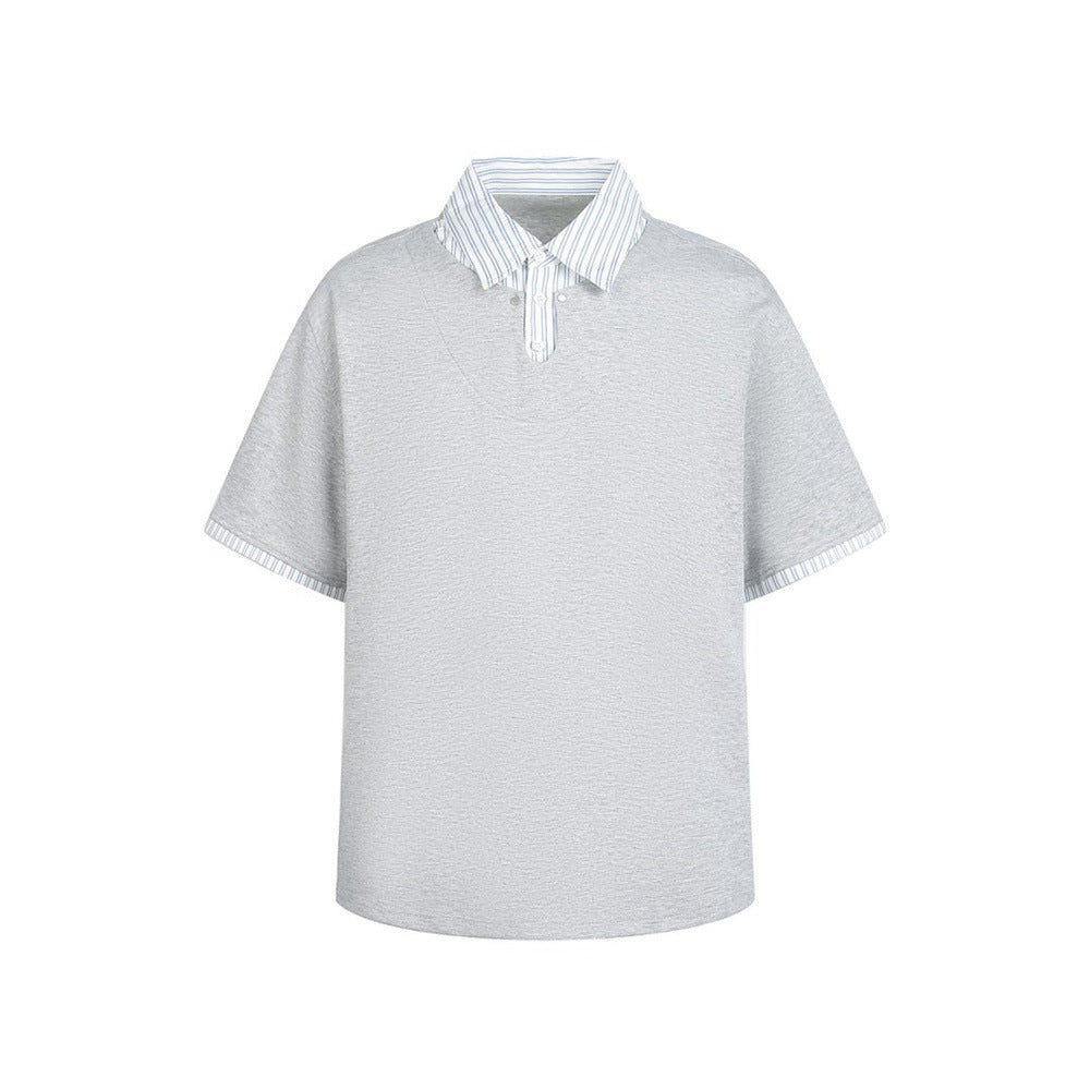Fake two polo shirts