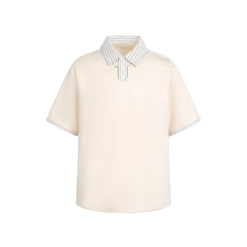 Fake two polo shirts