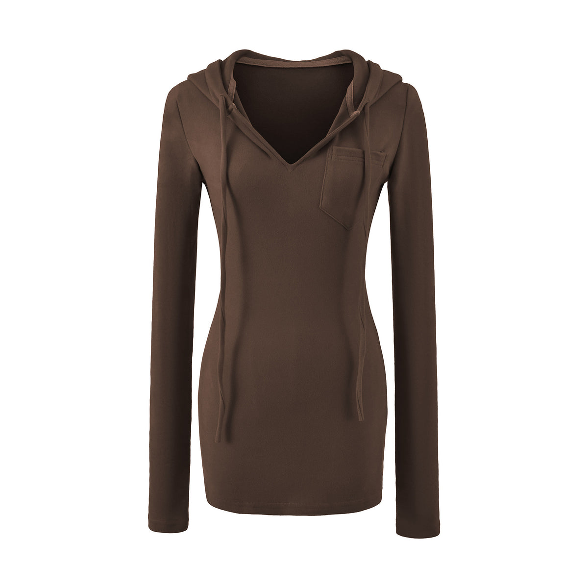 Women's Hooded Sweatshirt Warm De-wool Slim Fit Casual Top