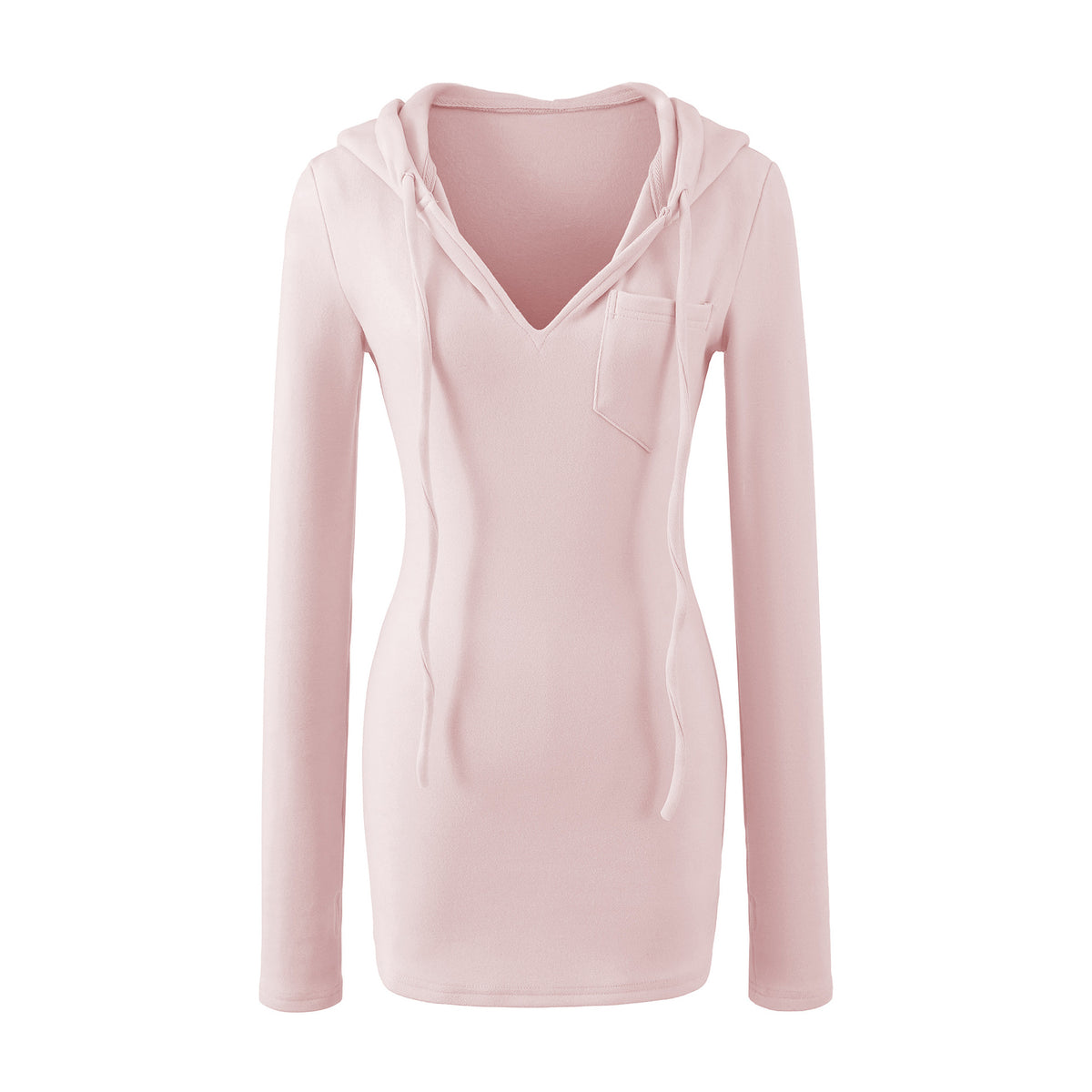Women's Hooded Sweatshirt Warm De-wool Slim Fit Casual Top