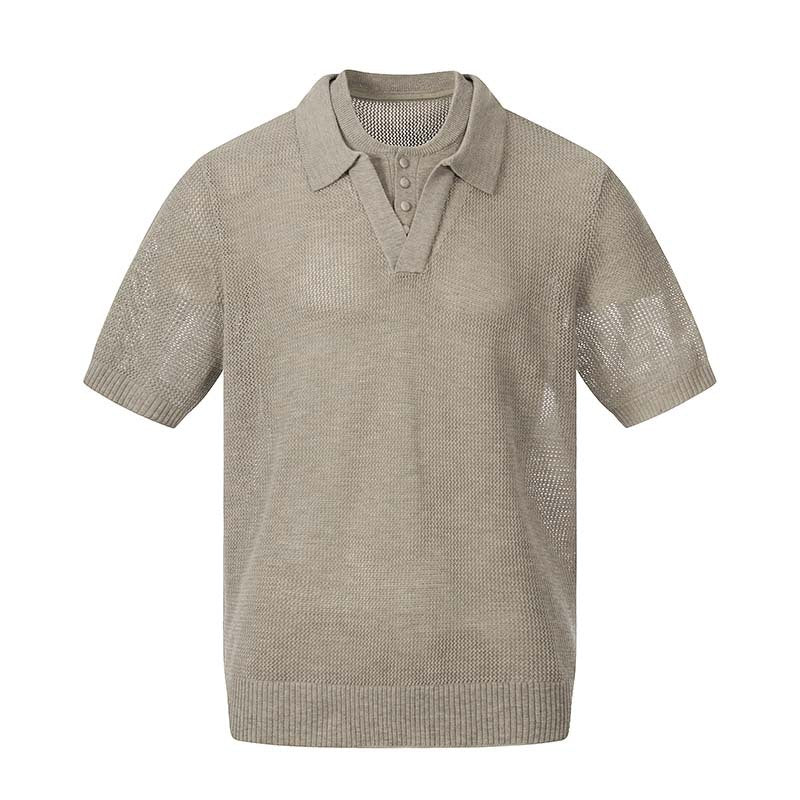 Fake two short sleeved polo shirts