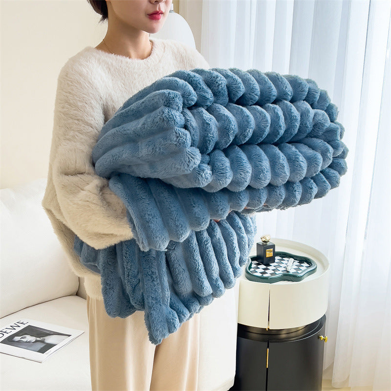 Rabbit plush blanket - Perfect for Fall/Winter/Spring Season - Great Gift Idea!