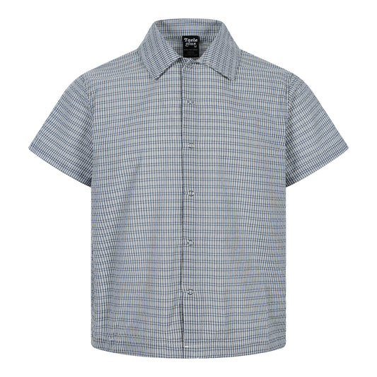 Drawstring loose men's and women's short sleeved shirts