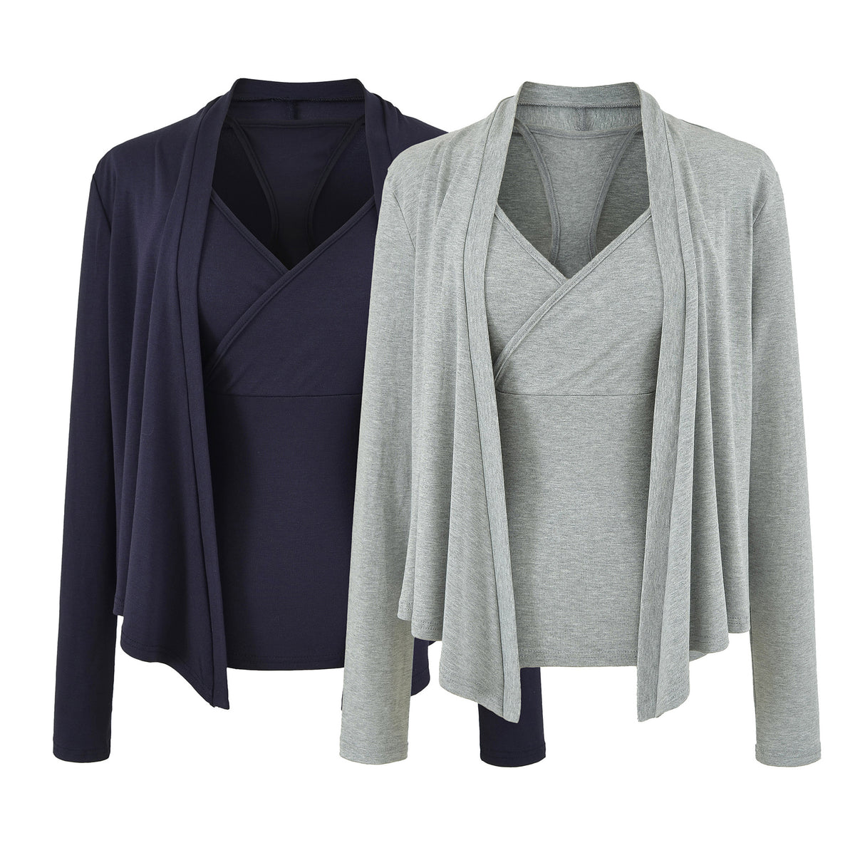 Women's Slim Fit Cropped Knit Camisole Cardigan Set & Wide Leg Pants