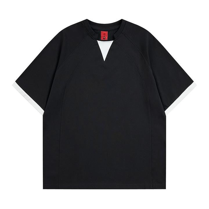 Fake two short sleeved T-shirts