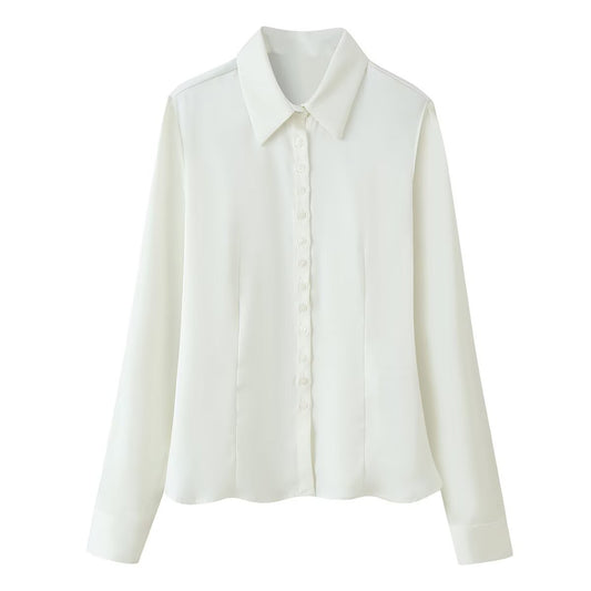 Slim fit long sleeved shirt