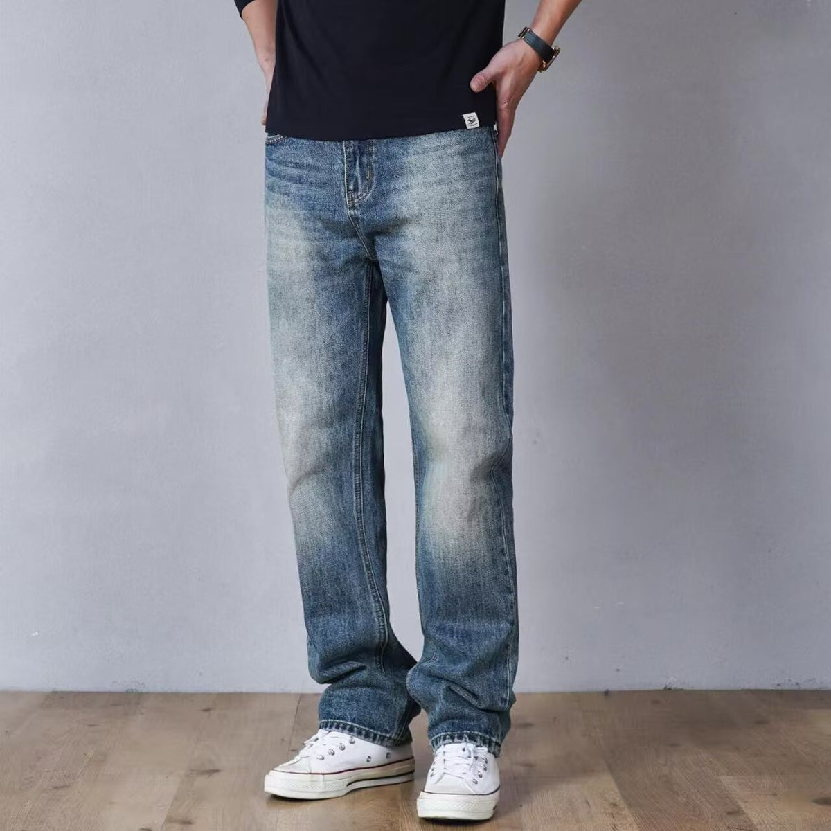 Clean Fit Casual Straight Leg Men's Jeans
