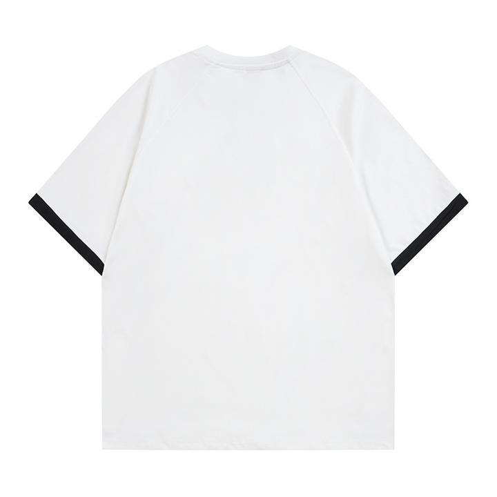 Fake two short sleeved T-shirts